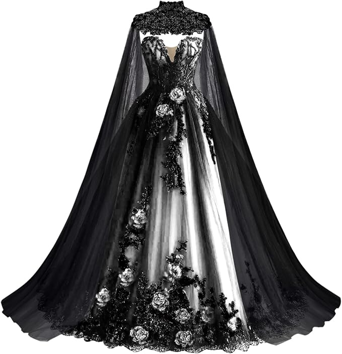 Black and White Wedding Dresses