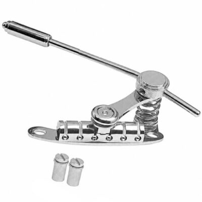 Menolana Guitar Hardware Fashion Tremolo Bridge with Tremolo Arm, Silver