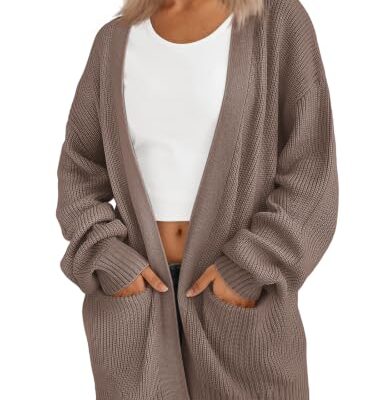 LILLUSORY Oversized Cardigan Sweaters for Women 2026 Fall